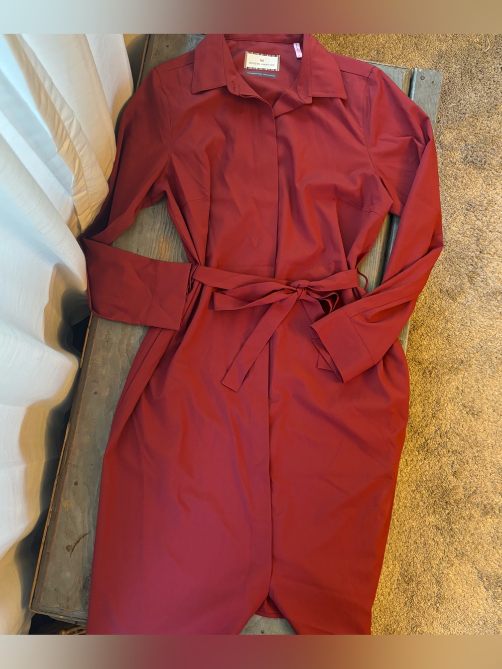 Modern Ambition travel shirt dress | size medium